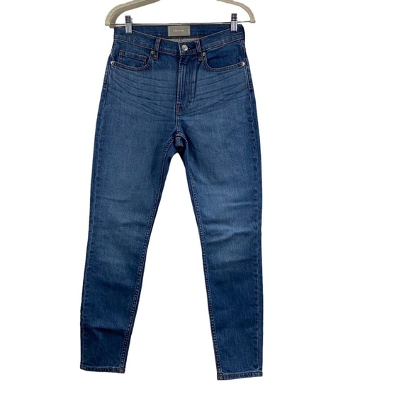 Everlane High Rise Skinny Jeans Size 27 Regular Medium Wash - Picture 1 of 8